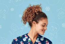 Printed scrubs are becoming more popular in healthcare fashion so that you may express yourself at work.